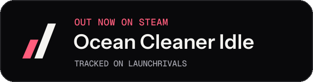 Dark launch badge for Ocean Cleaner Idle