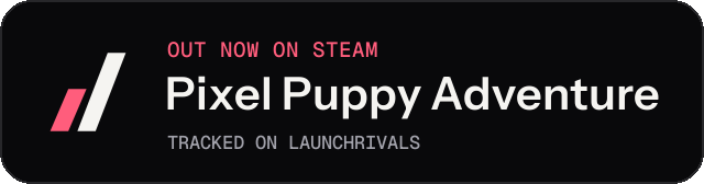 Dark launch badge for Pixel Puppy Adventure