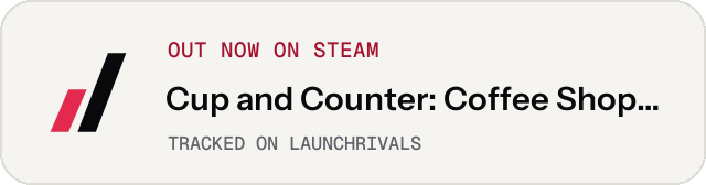 Light launch badge for Cup and Counter: Coffee Shop Simulator