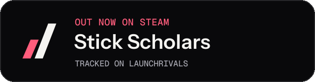 Dark launch badge for Stick Scholars