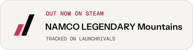 Light launch badge for NAMCO LEGENDARY Mountains