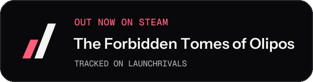 Dark launch badge for The Forbidden Tomes of Olipos