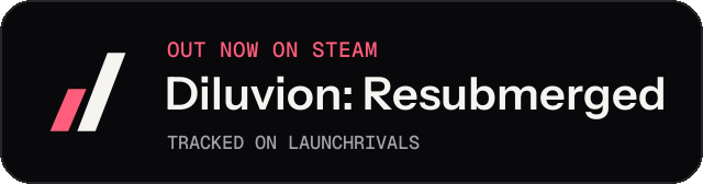 Dark launch badge for Diluvion: Resubmerged