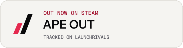 Light launch badge for APE OUT
