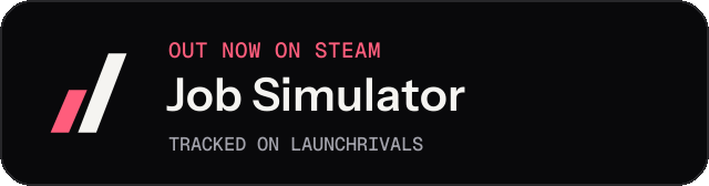 Dark launch badge for Job Simulator