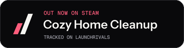 Dark launch badge for Cozy Home Cleanup