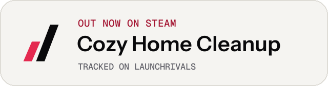 Light launch badge for Cozy Home Cleanup