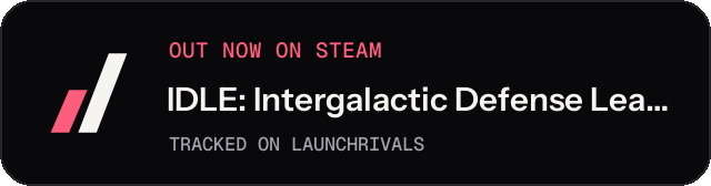 Dark launch badge for IDLE: Intergalactic Defense League Exterminators