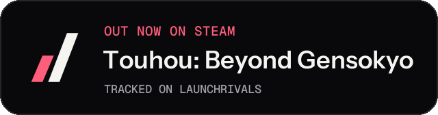 Dark launch badge for Touhou: Beyond Gensokyo