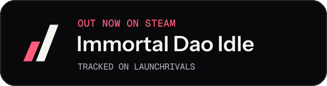 Dark launch badge for Immortal Dao Idle