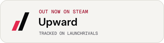 Light launch badge for Upward