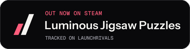 Dark launch badge for Luminous Jigsaw Puzzles