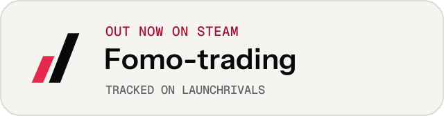 Light launch badge for Fomo-trading