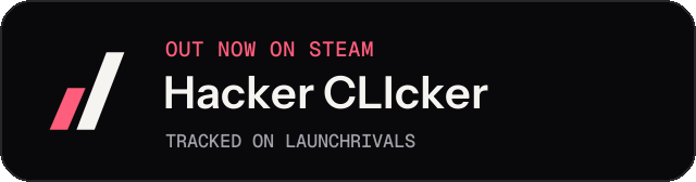 Dark launch badge for Hacker CLIcker