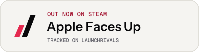 Light launch badge for Apple Faces Up