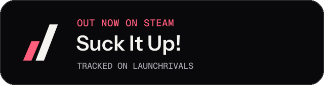 Dark launch badge for Suck It Up!