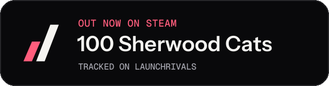 Dark launch badge for 100 Sherwood Cats