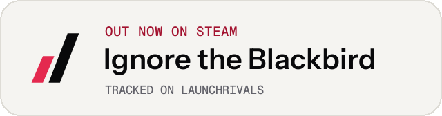 Light launch badge for Ignore the Blackbird