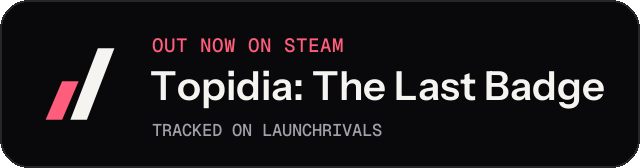 Dark launch badge for Topidia: The Last Badge