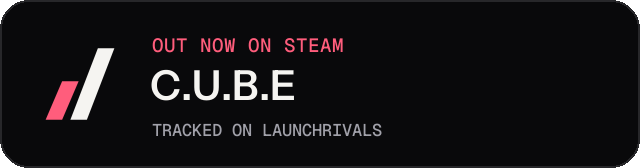Dark launch badge for C.U.B.E