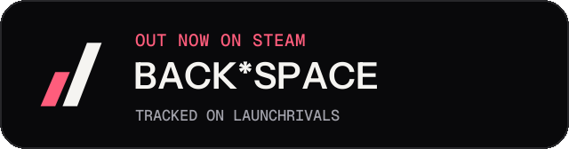 Dark launch badge for BACK*SPACE