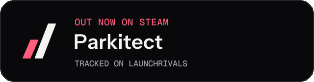 Dark launch badge for Parkitect
