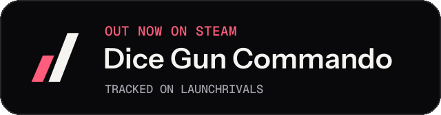 Dark launch badge for Dice Gun Commando