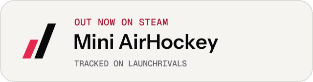 Light launch badge for Mini AirHockey