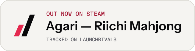 Light launch badge for Agari — Riichi Mahjong