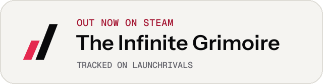 Light launch badge for The Infinite Grimoire