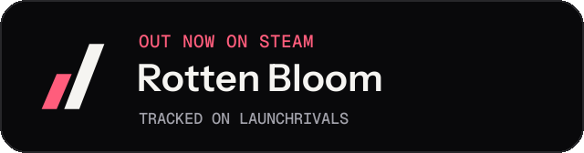 Dark launch badge for Rotten Bloom