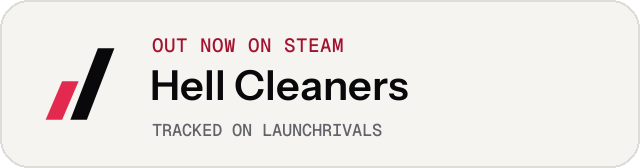 Light launch badge for Hell Cleaners