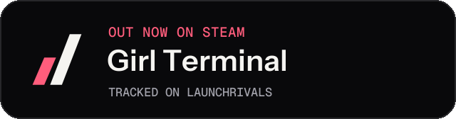 Dark launch badge for Girl Terminal