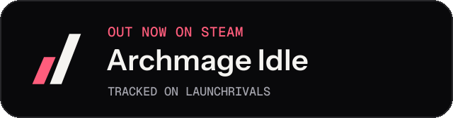Dark launch badge for Archmage Idle