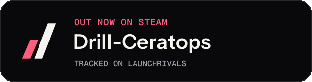 Dark launch badge for Drill-Ceratops