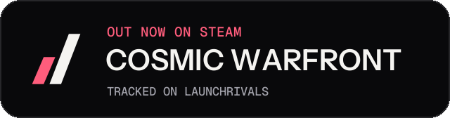 Dark launch badge for COSMIC WARFRONT