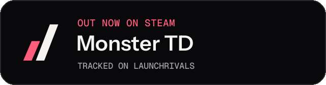 Dark launch badge for Monster TD