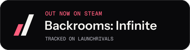 Dark launch badge for Backrooms: Infinite
