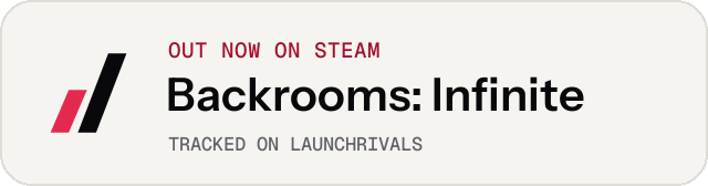 Light launch badge for Backrooms: Infinite