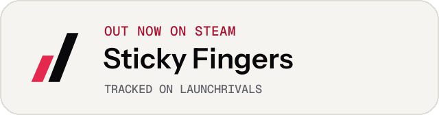 Light launch badge for Sticky Fingers