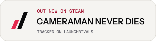 Light launch badge for CAMERAMAN NEVER DIES