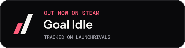 Dark launch badge for Goal Idle