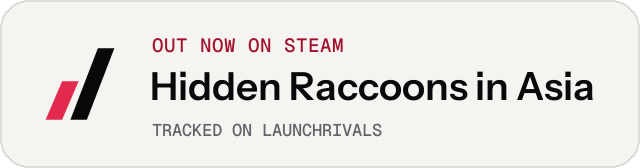 Light launch badge for Hidden Raccoons in Asia