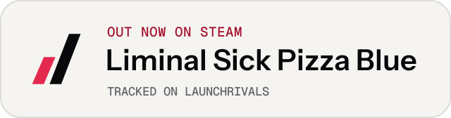Light launch badge for Liminal Sick Pizza Blue