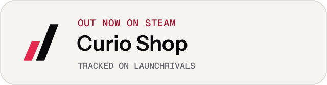 Light launch badge for Curio Shop