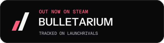 Dark launch badge for BULLETARIUM