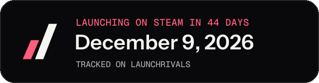 Dark launch badge for ASANA Visual Novel