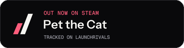 Dark launch badge for Pet the Cat
