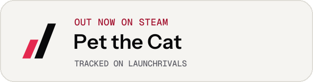 Light launch badge for Pet the Cat