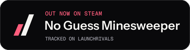 Dark launch badge for No Guess Minesweeper